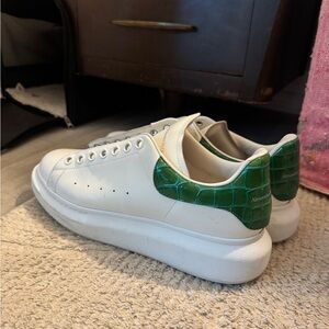 Alexander McQueen Sneakers with Green Heel
